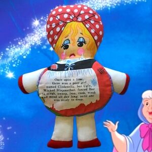 Cinderella Storybook Stuffed Princess Doll Super Soft Squeezable Toy